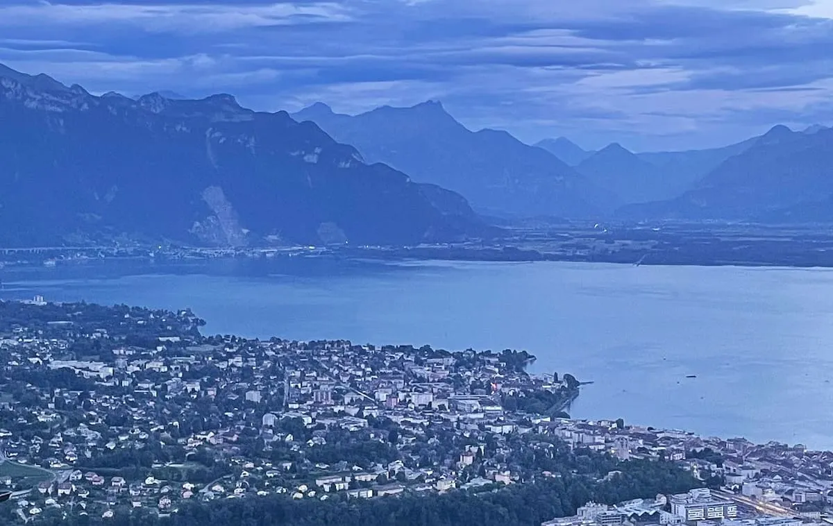 Vue sur Vevey depuis le Mont-Pèlerin
