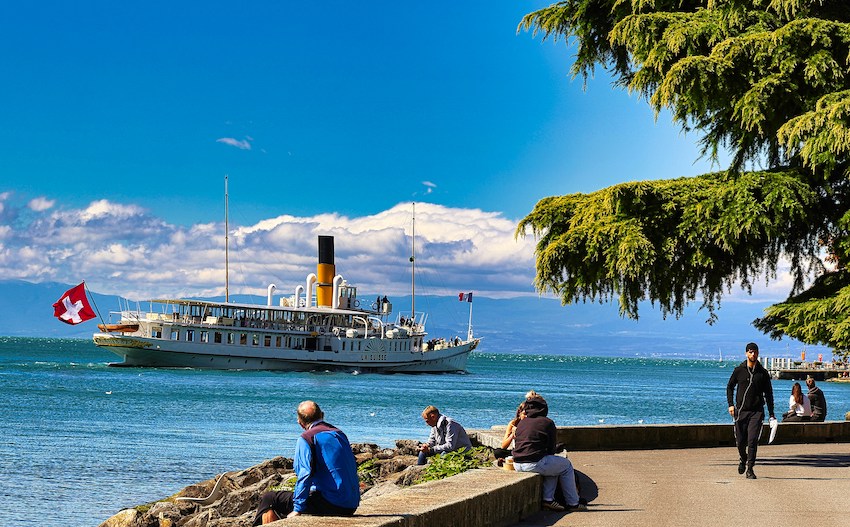Kreuzfahrten auf dem Genfer See bei Vevey