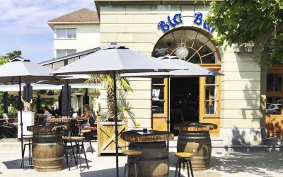 Die Terrasse des Restaurants Bla-Bla in Vevey
